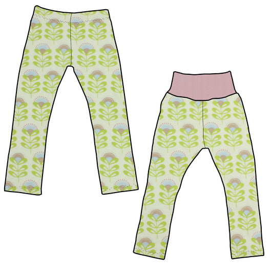 Kinder Leggings Skinny Hose Kleine Blumen
