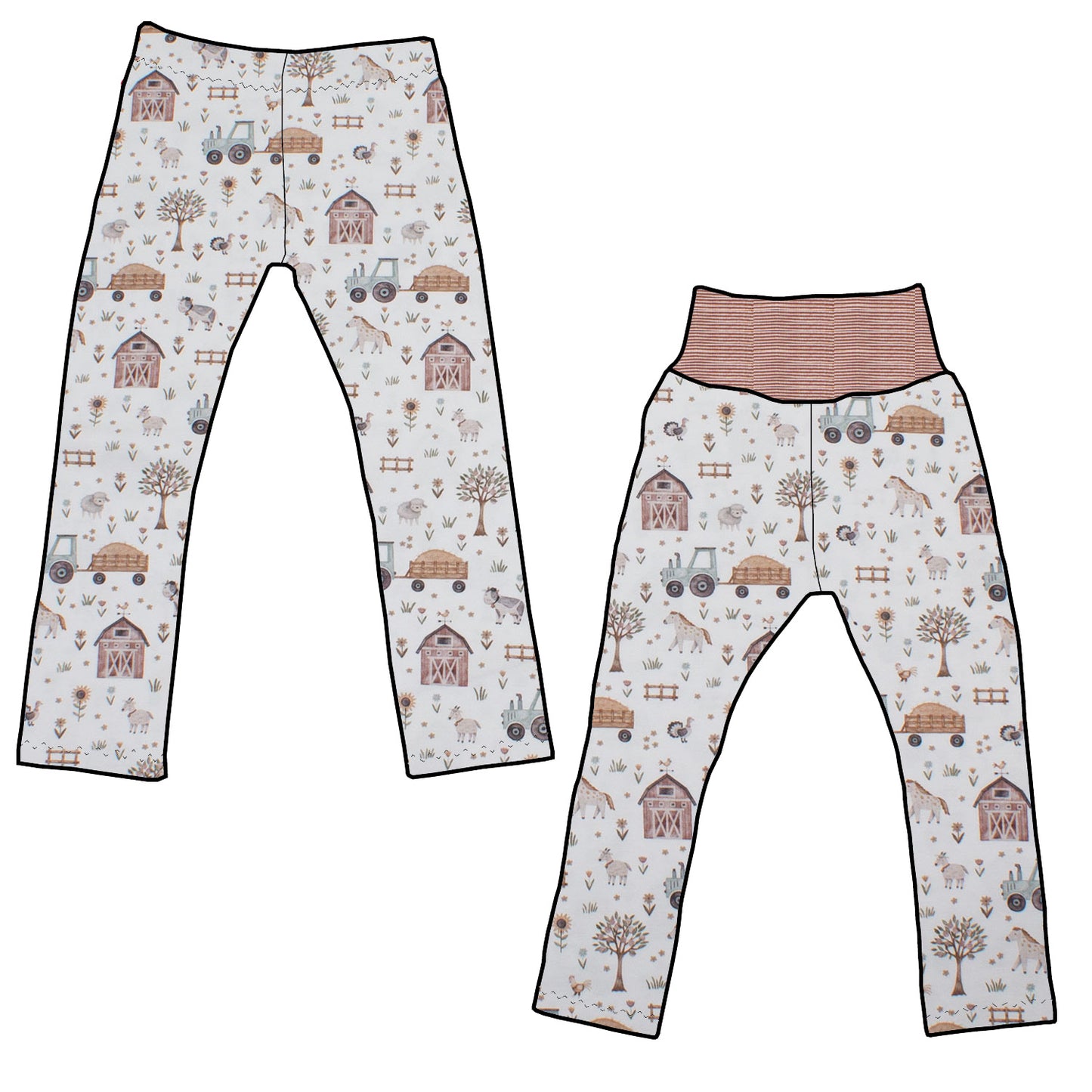Kinder Leggings Skinny Hose Der Bauernhof
