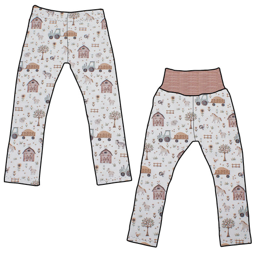 Kinder Leggings Skinny Hose Der Bauernhof