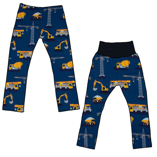 Kinder Leggings Skinny Hose Bagger Kran Laster