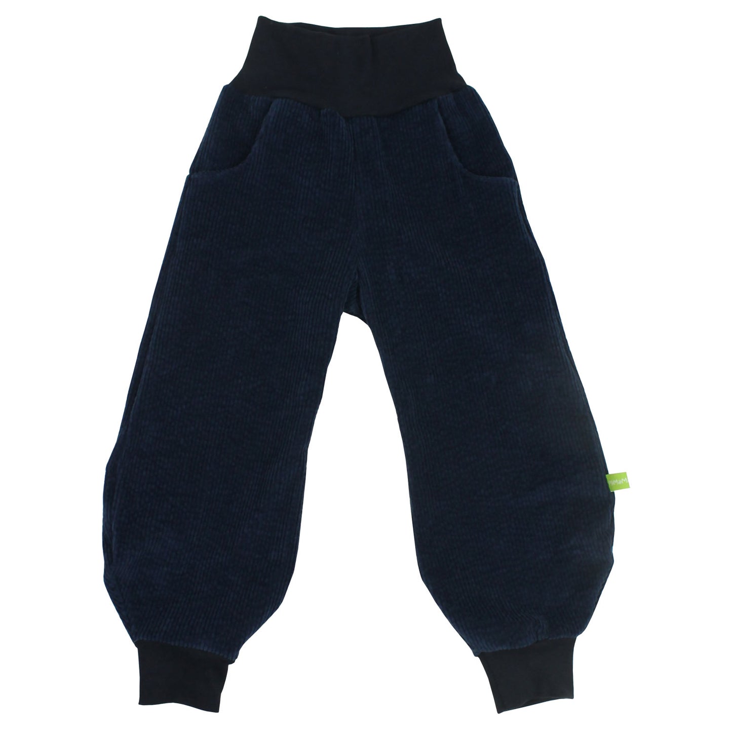 Damen Pumphose Yogahose Cord Dunkelblau