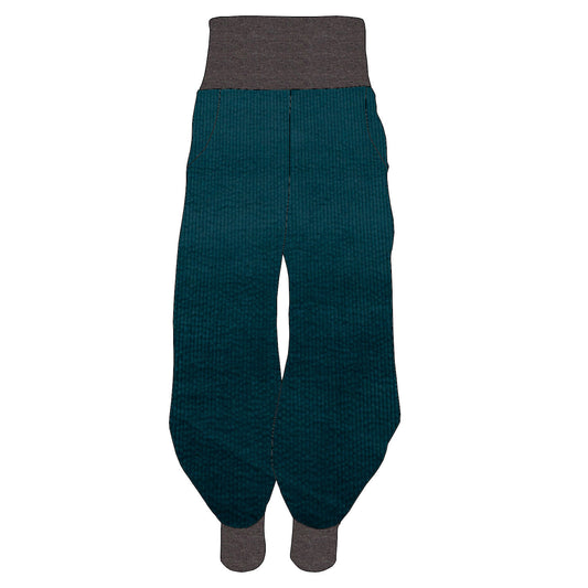 Damen Pumphose Yogahose Cord Petrol