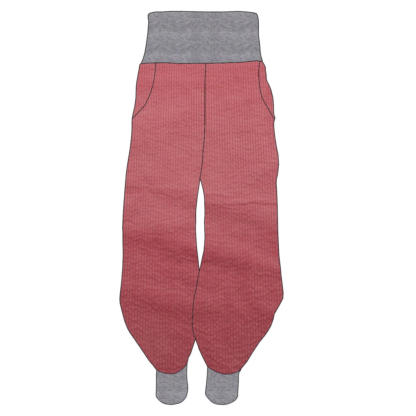 Kinder Pumphose Cord Rosa