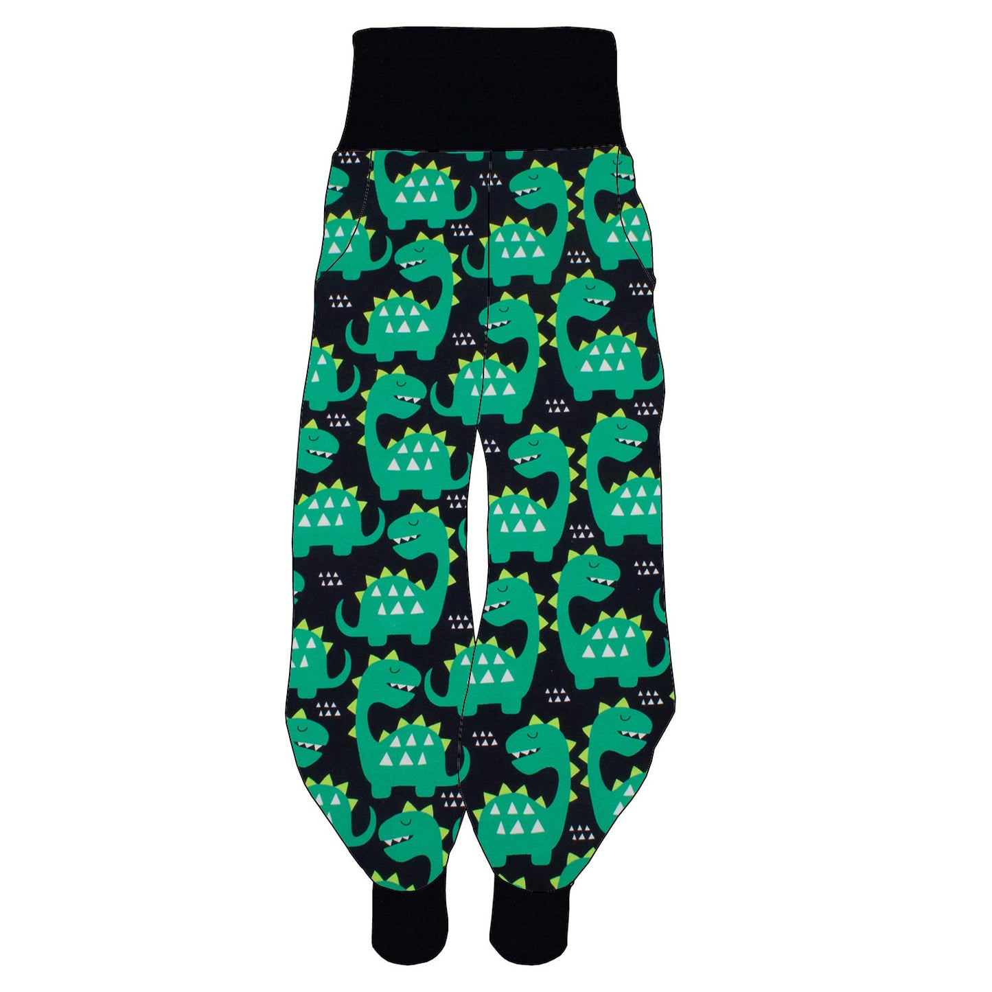 Damen Pumphose Yogahose Grüne Dinosaurier