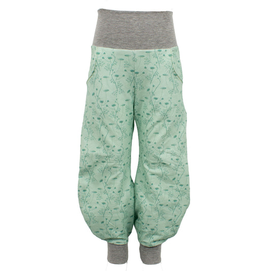Damen Pumphose Yogahose Zarte Blümchen