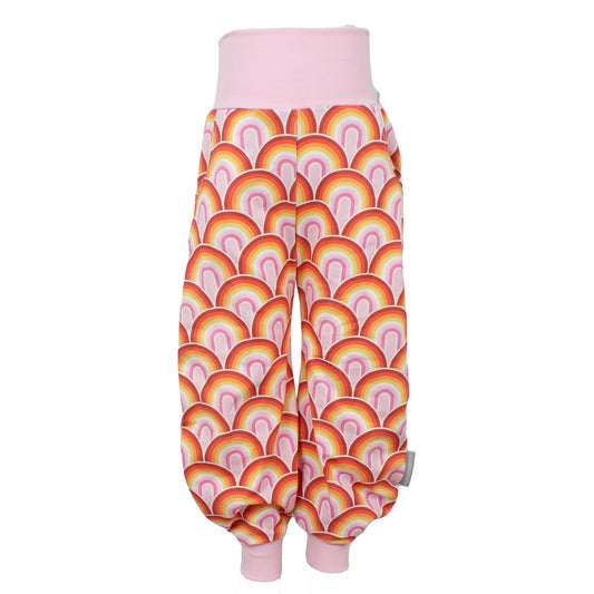 Kinder Pumphose Regenbogen rosa