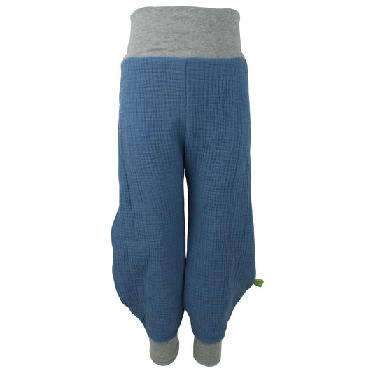 Kinder Pumphose Musselin Blau