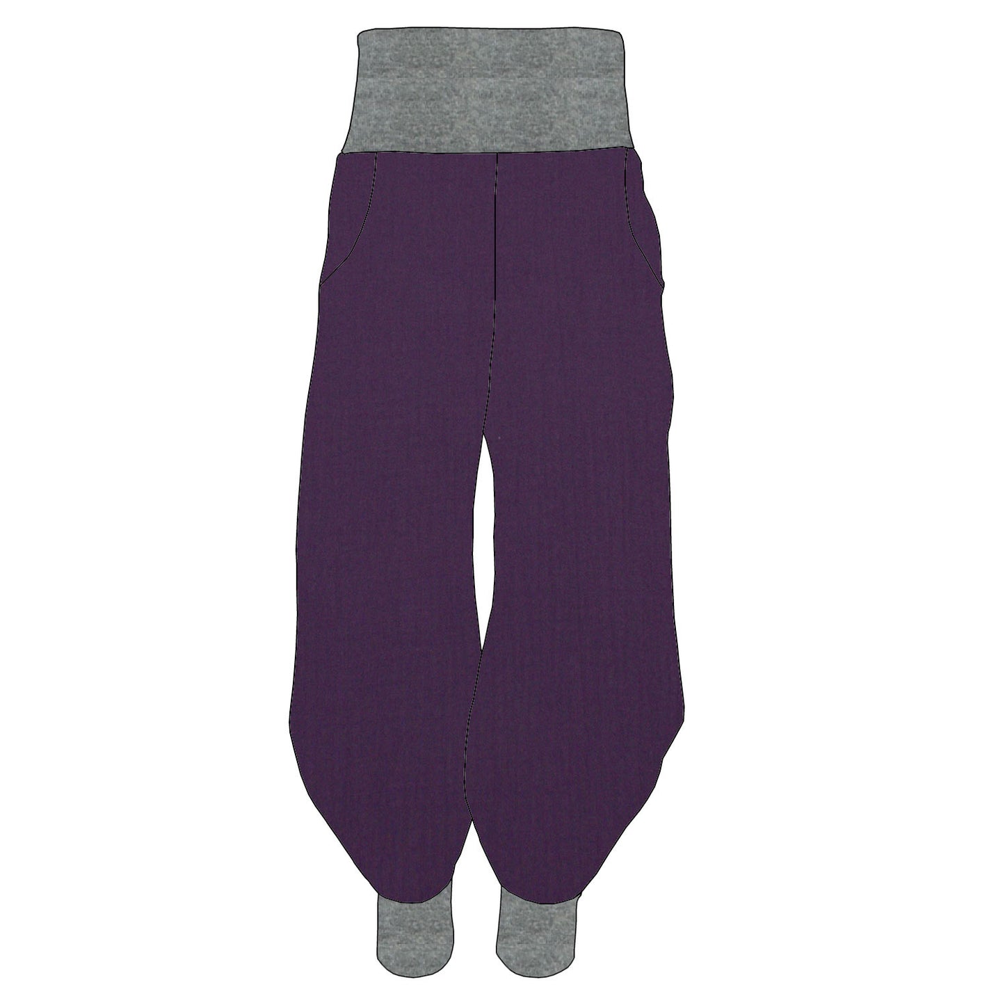 Kinder Pumphose Musselin Lila