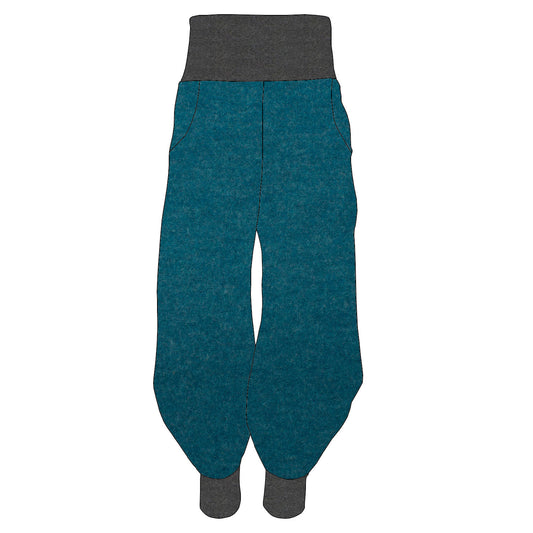 Damen Pumphose Yogahose Walk Petrol meliert