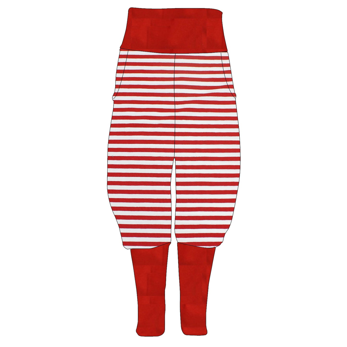 Kinder Knickerbocker Rote Ringel