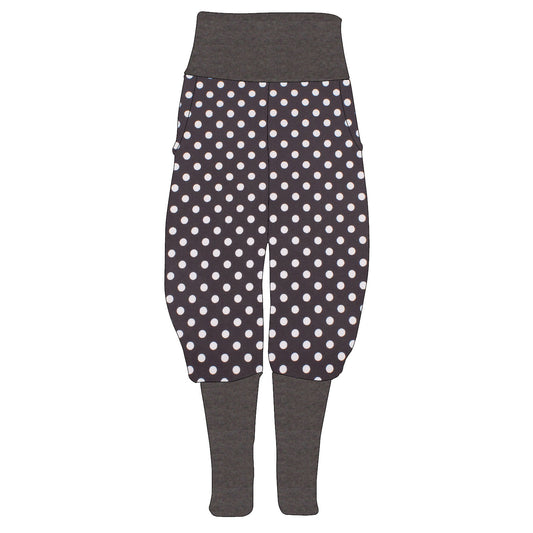 Damen Knickerbocker Punkte dunkelgrau