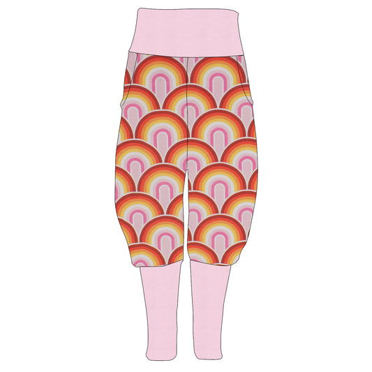 Kinder Knickerbocker Regenbogen rosa