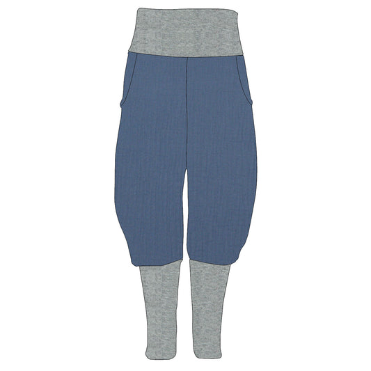 Kinder Knickerbocker Musselin Blau