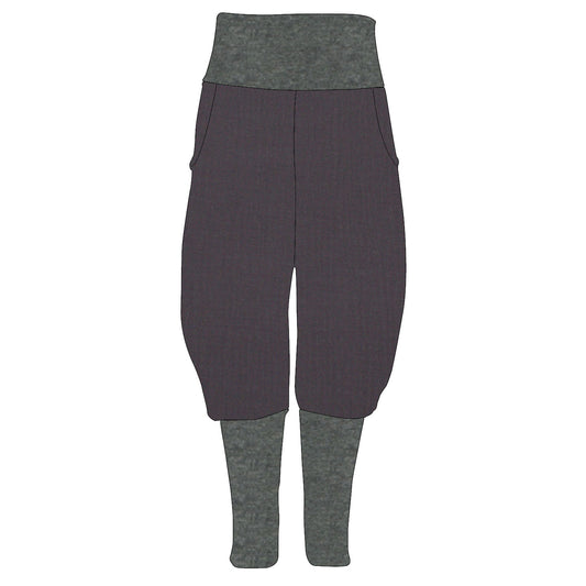 Damen Knickerbocker Musselin Dunkelgrau