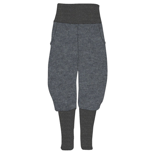 Damen Knickerbocker Walk Hellgrau meliert