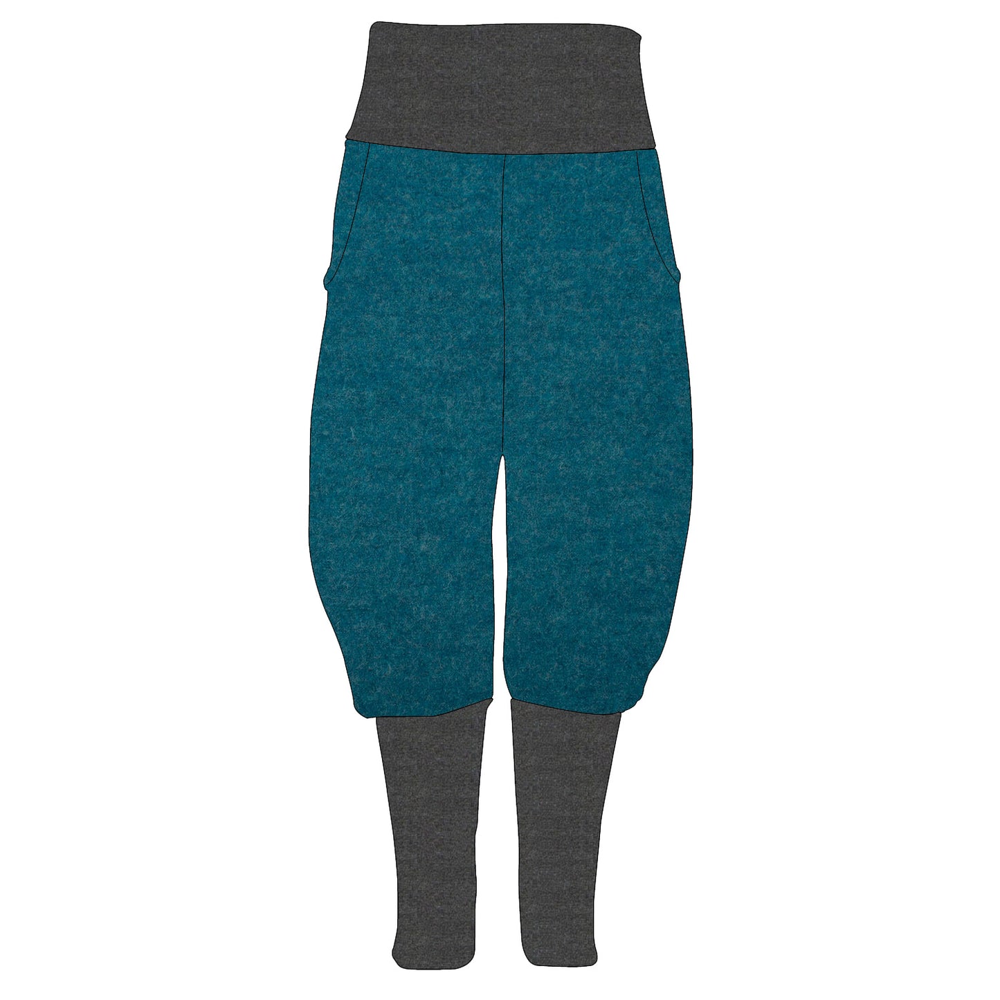 Kinder Knickerbocker Walk Petrol meliert