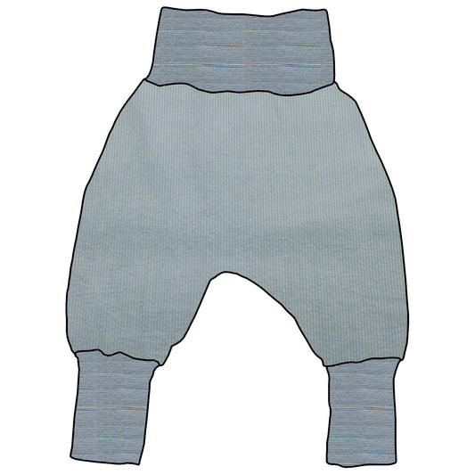 Kinder Mitwachshose Cord Eisblau