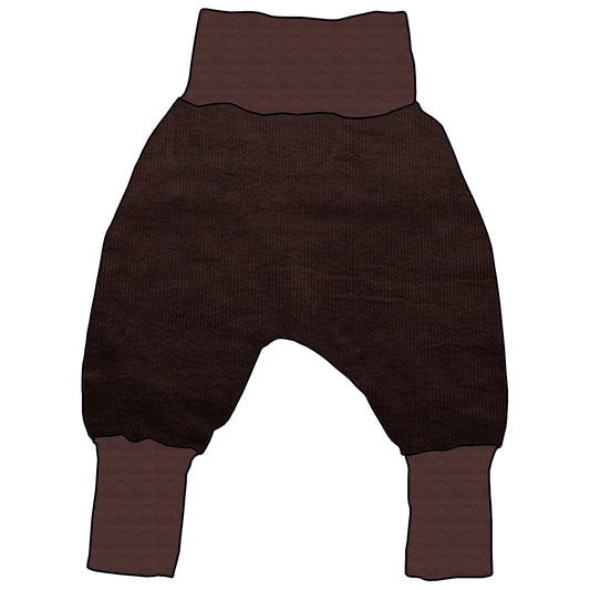 Kinder Mitwachshose Cord Schokobraun