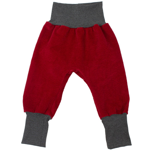 Kinder Mitwachshose Cord Rot