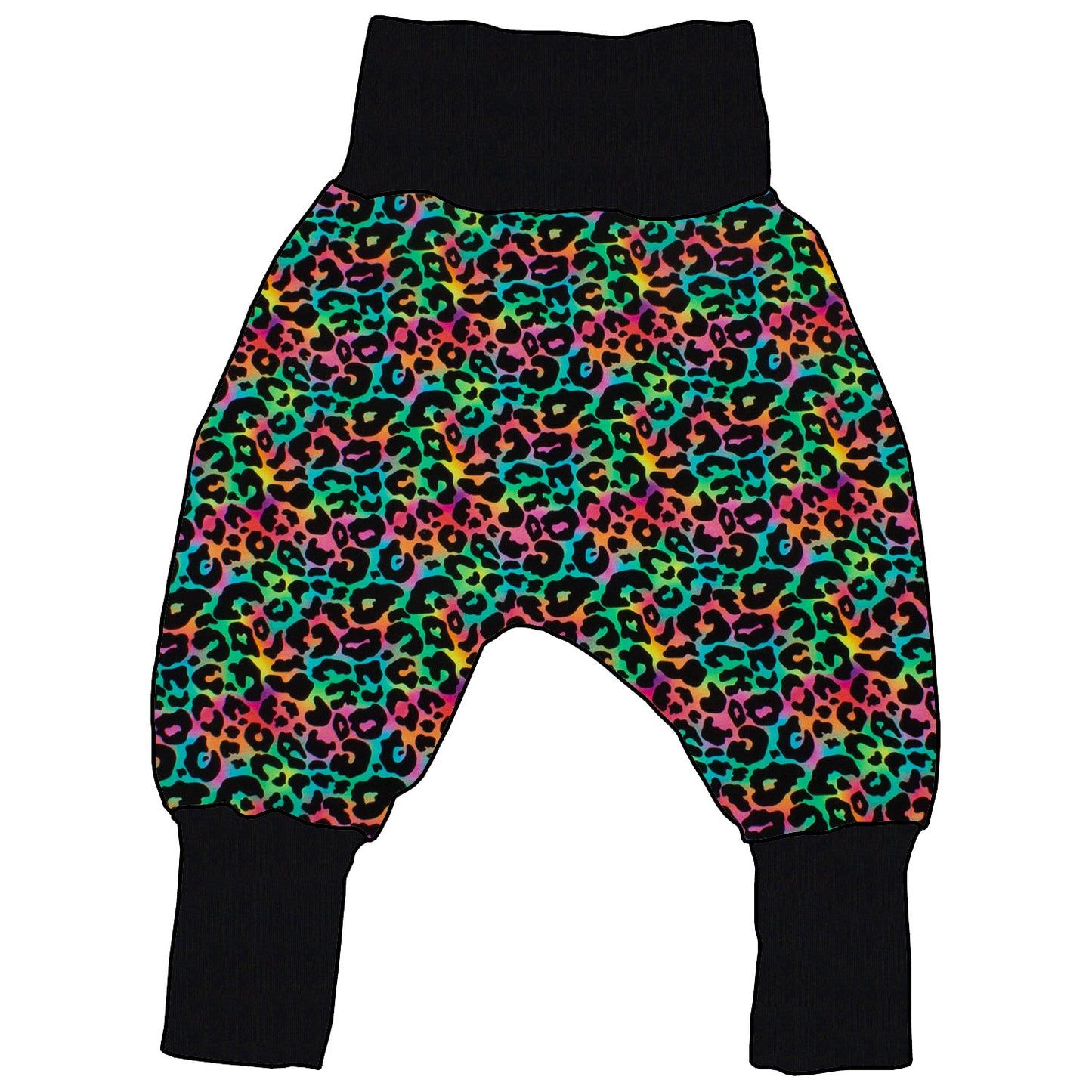 Kinder Mitwachshose Leo Regenbogenfarben