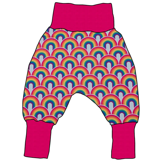 Kinder Mitwachshose Regenbogen bunt