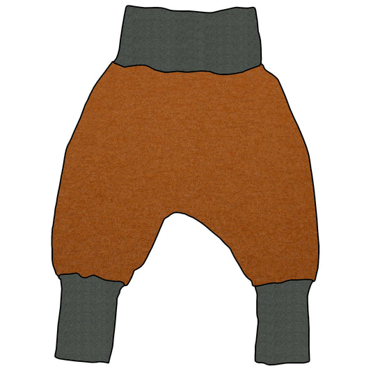 Kinder Mitwachshose Walk Ocker