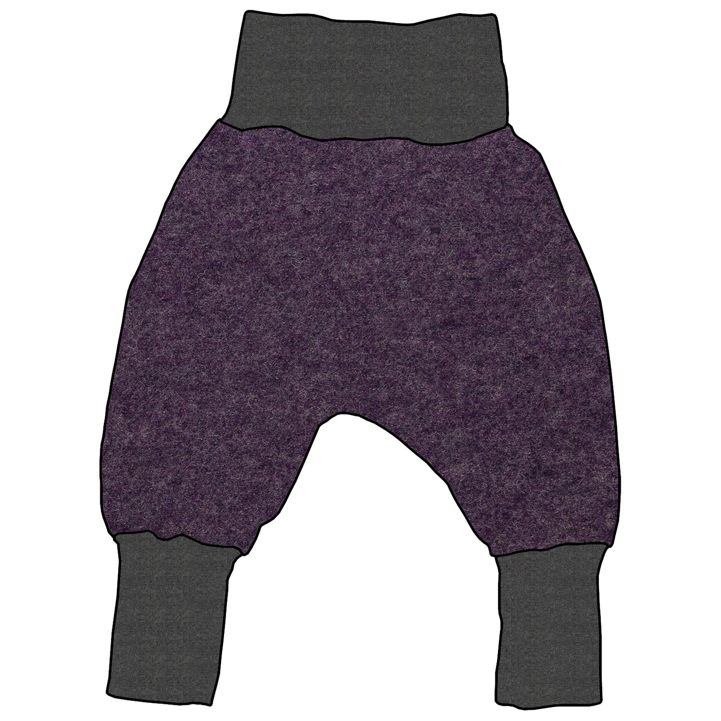 Kinder Mitwachshose Walk Lila meliert