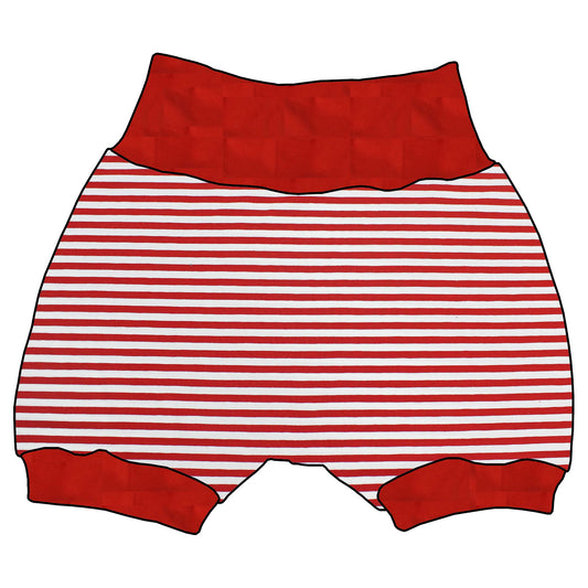Kinder Shorts Rote Ringel
