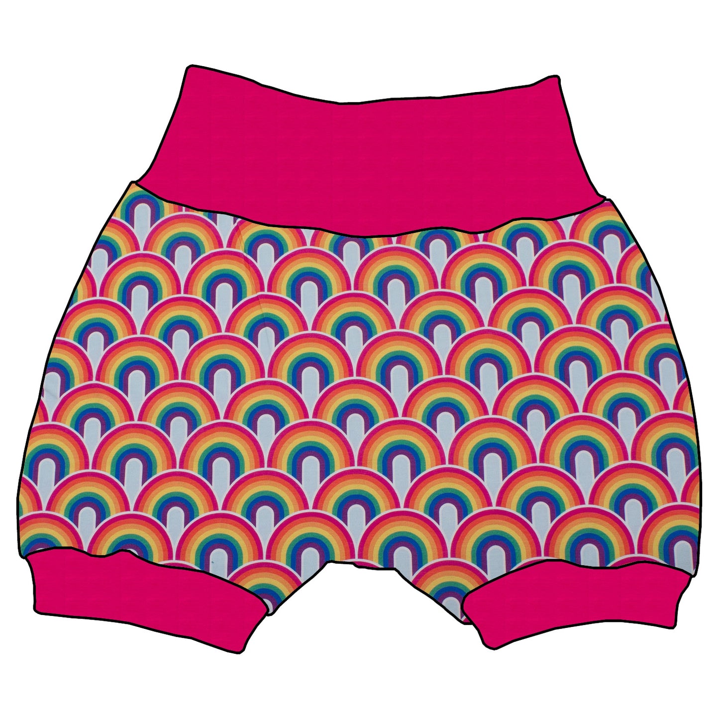 Kinder Shorts Regenbogen bunt