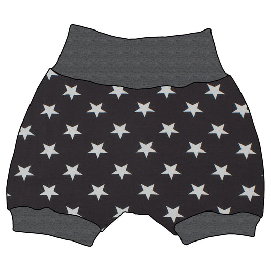 Kinder Shorts Sterne grau