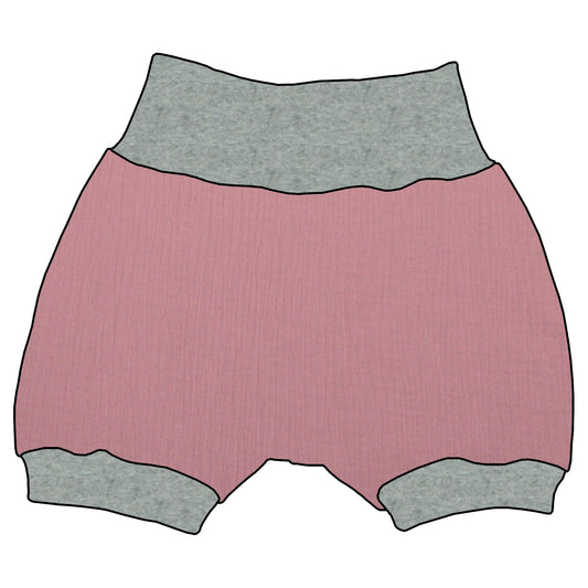 Kinder Shorts Musselin Altrosa