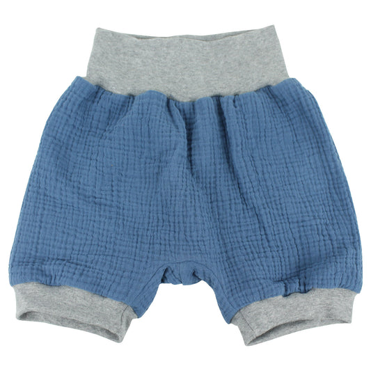 Kinder Shorts Musselin Blau