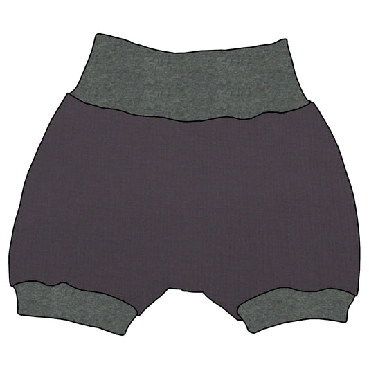 Kinder Shorts Musselin Dunkelgrau