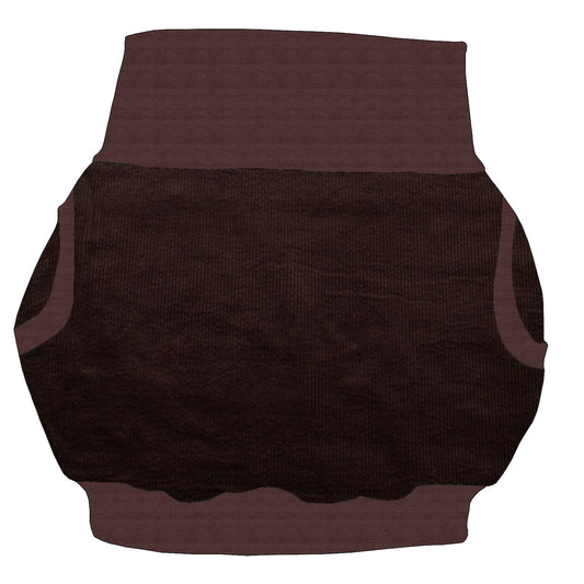 Damen Ballonrock Cord Schokobraun