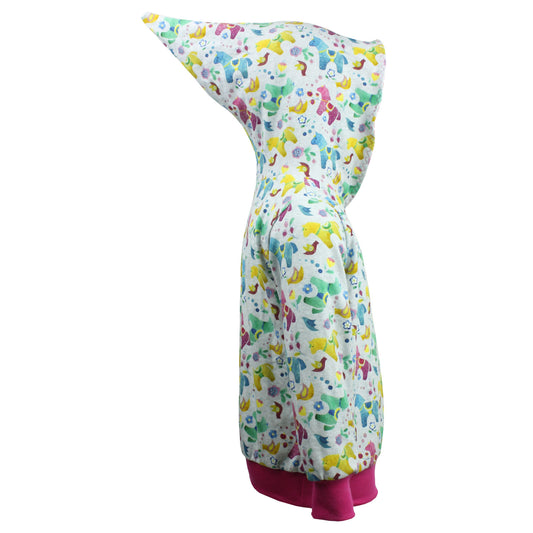 Kinder Zipfelhoodie Bunte Pferde