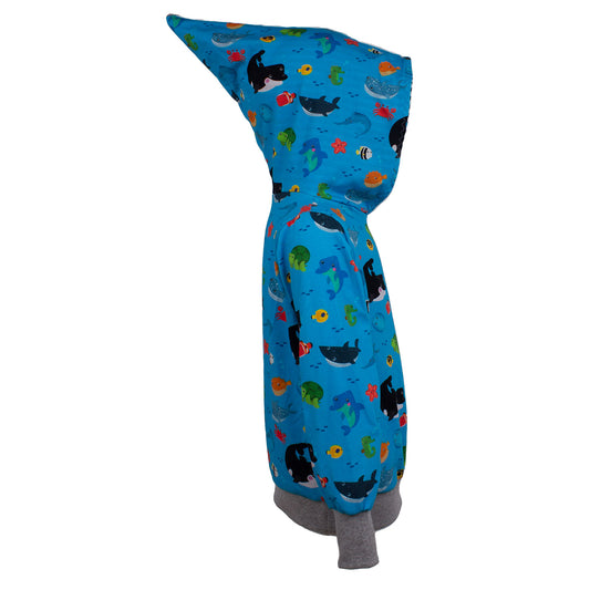 Kinder Zipfelhoodie Meerestiere