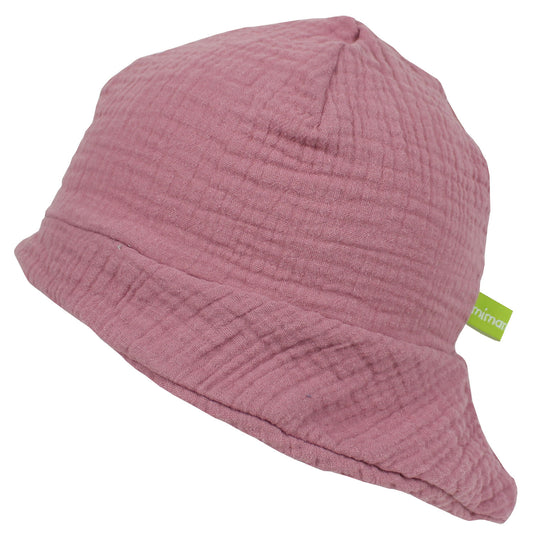 Kinder Sonnenhut / Sommerhut Musselin Rosa