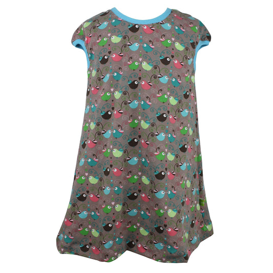 Kinder Tunikakleid / Kurzarmkleid Bunte Vögel