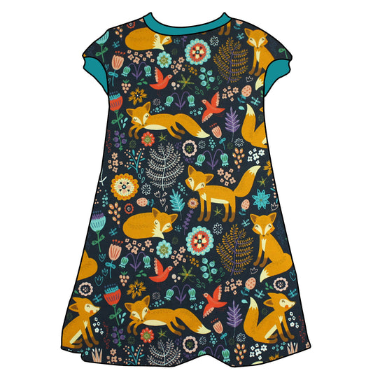 Kinder Tunikakleid / Kurzarmkleid Fuchs