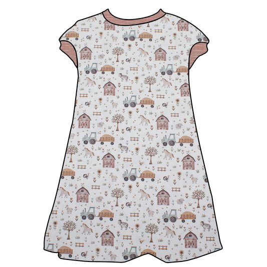 Kinder Tunikakleid / Kurzarmkleid Der Bauernhof