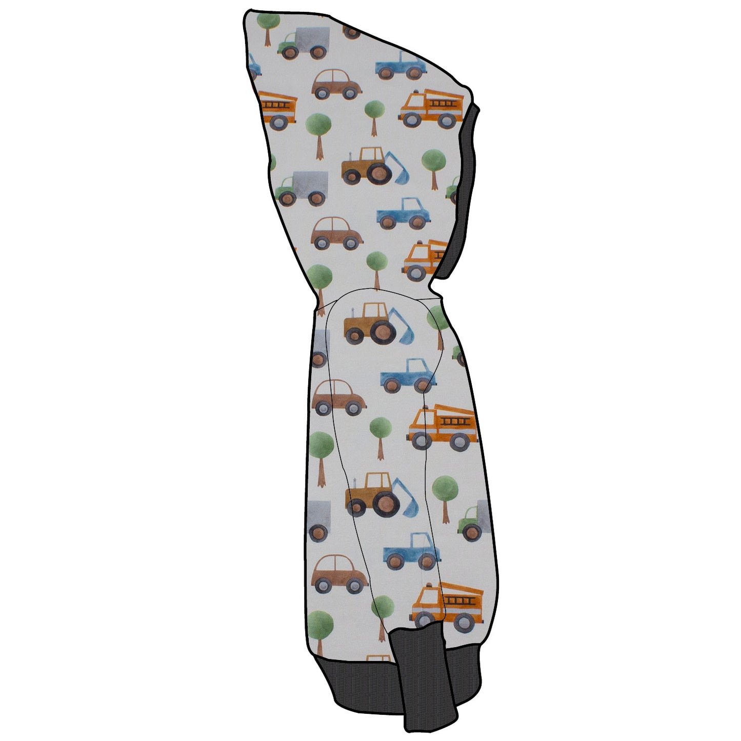 Kinder Retrohoodie Kleiner Fuhrpark