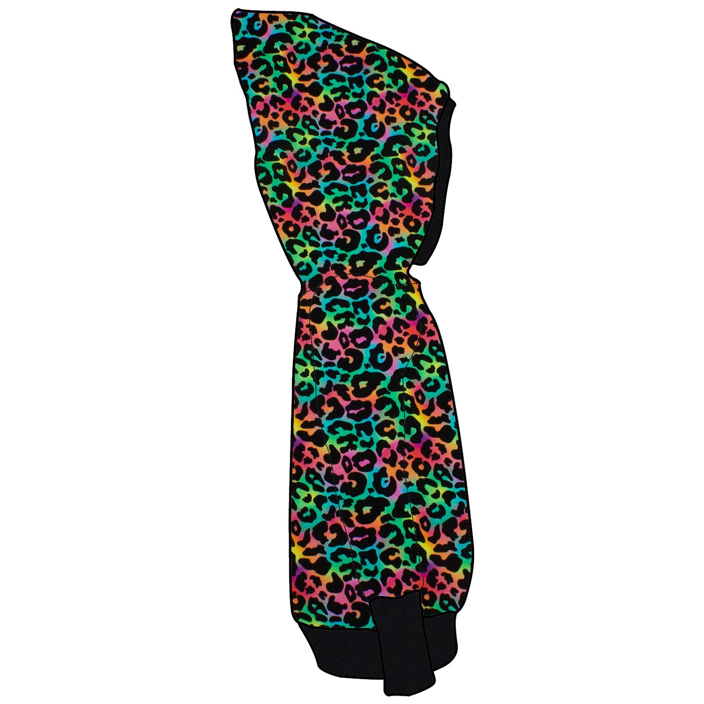Damen Retrohoodie Leo Regenbogenfarben