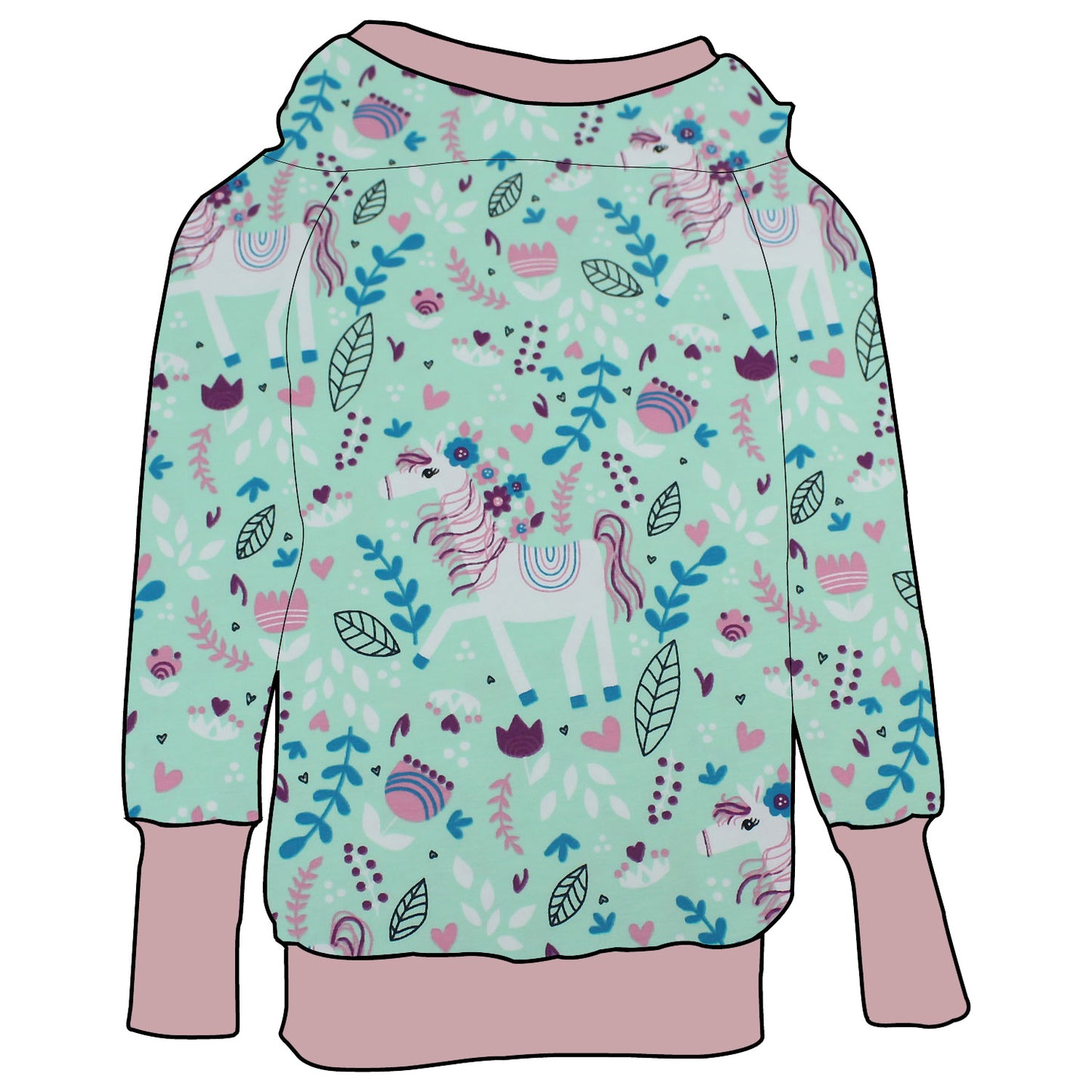 Kinder Retrohoodie Pony