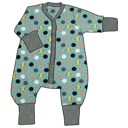 Kinder Einteiler Jumpsuit Retropunkte