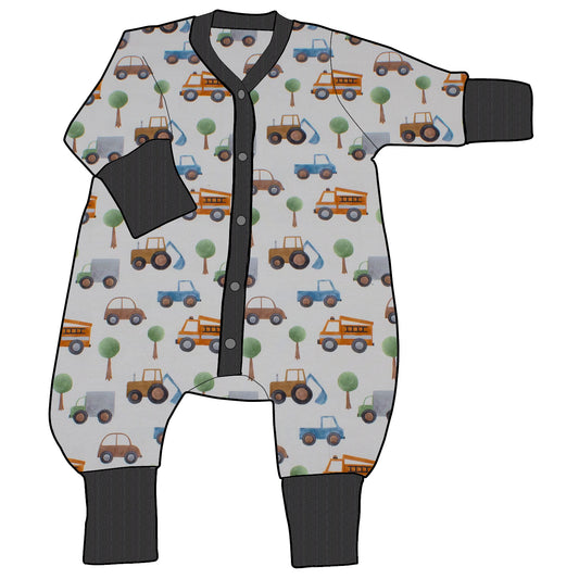 Kinder Einteiler Jumpsuit Kleiner Fuhrpark