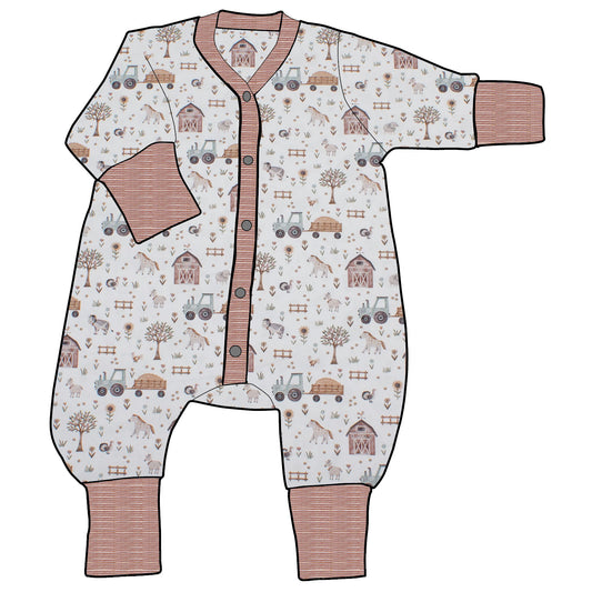 Kinder Einteiler Jumpsuit Der Bauernhof