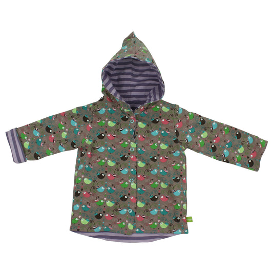 Kinder Wendejacke Übergangsjacke Bunte Vögel