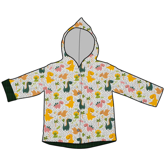 Kinder Wendejacke Übergangsjacke Dinoland Rosa