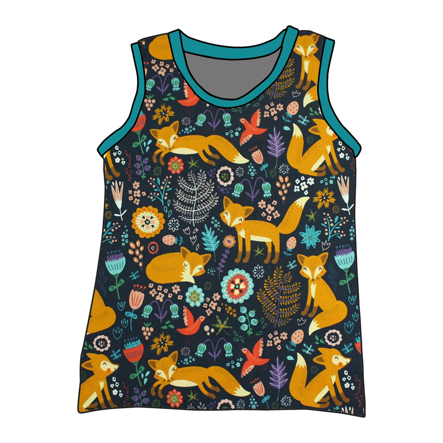 Kinder Unterhemd / Tanktop Fuchs
