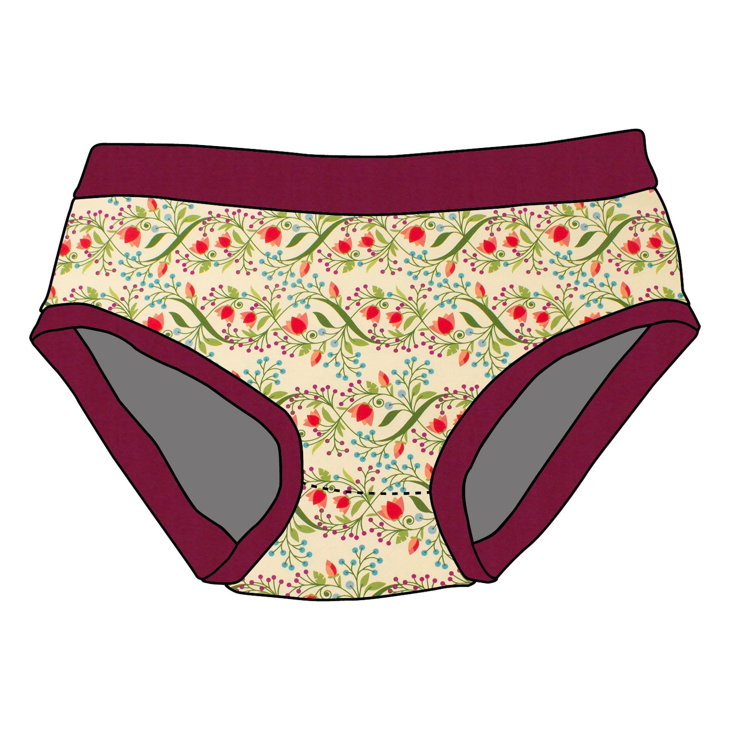 Kinder Unterhose Blumengarten